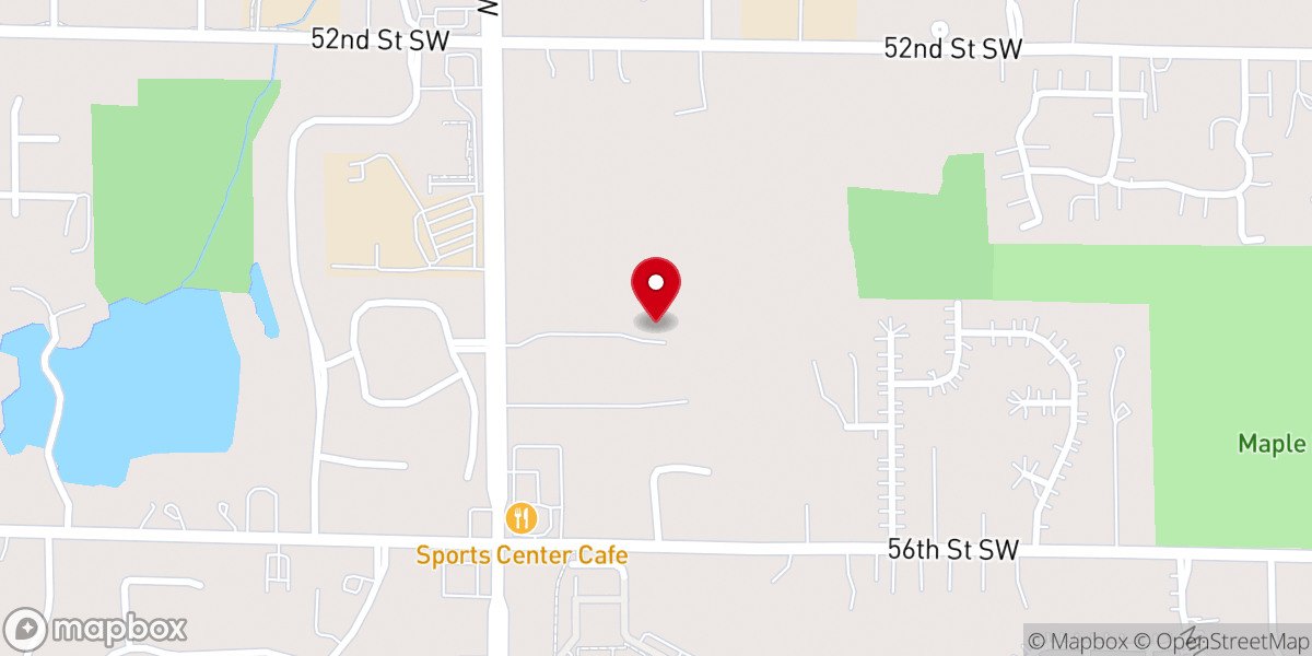Map showing location of Voyage Church