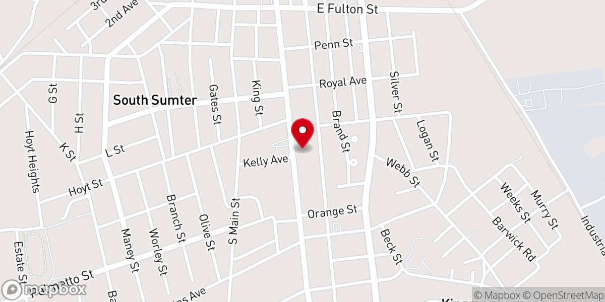 Map showing location of Jehovah Missionary Baptist Church