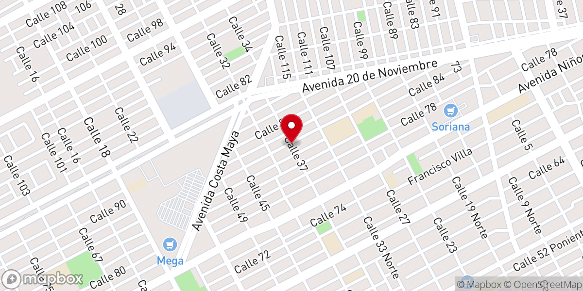 Map showing location of Iglesia Bautista Jesucristo El Pan de Vida