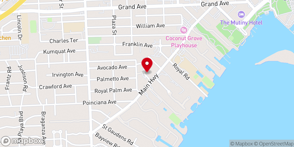 Map showing location of Plymouth Congregational Church