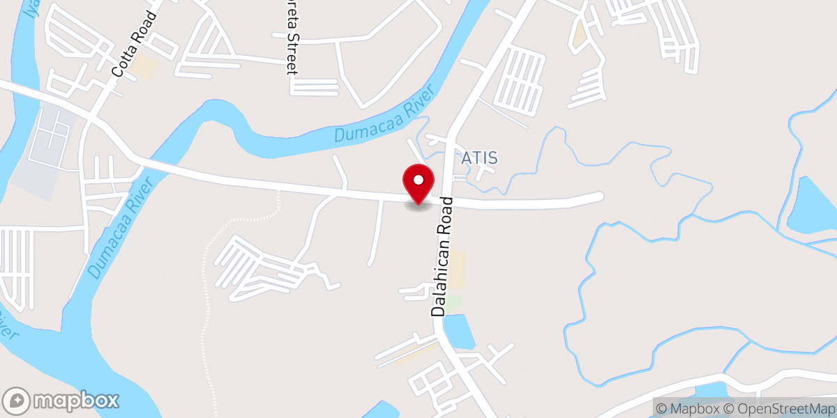 Map showing location of St. Raphael, Archangel Parish Church - Dalahican, Lucena City, Quezon (Diocese of Lucena)