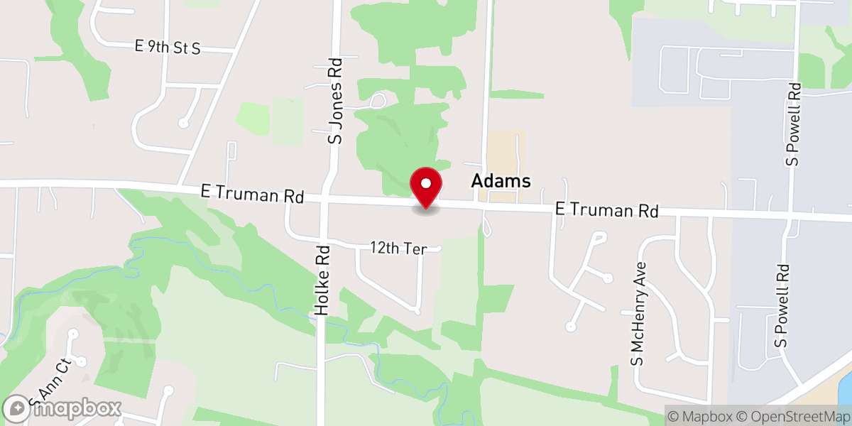 Map showing location of Spring Branch Missionary Baptist Church