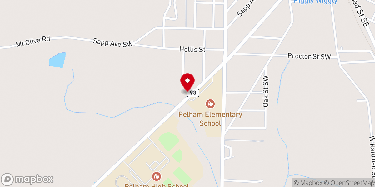 Map showing location of Deliverance Tabernacle Church