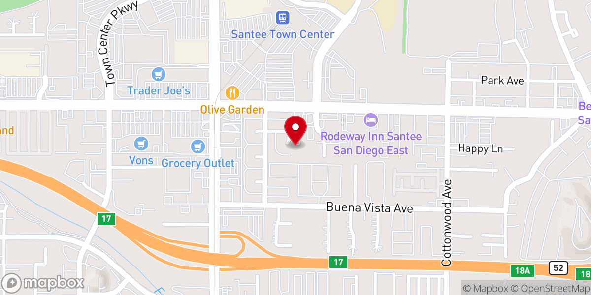 Map showing location of La Iglesia Hispana Nueva Vida
