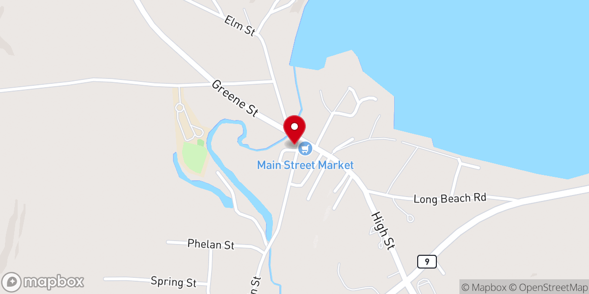 Map showing location of Sabattus Community Baptist