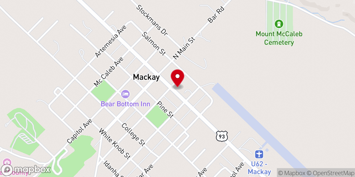 Map showing location of Mackay Community Church