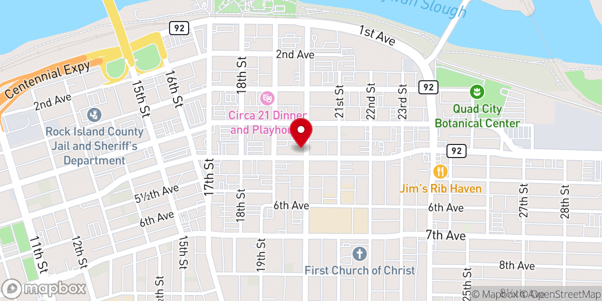 Map showing location of Grace City Cathedral Church