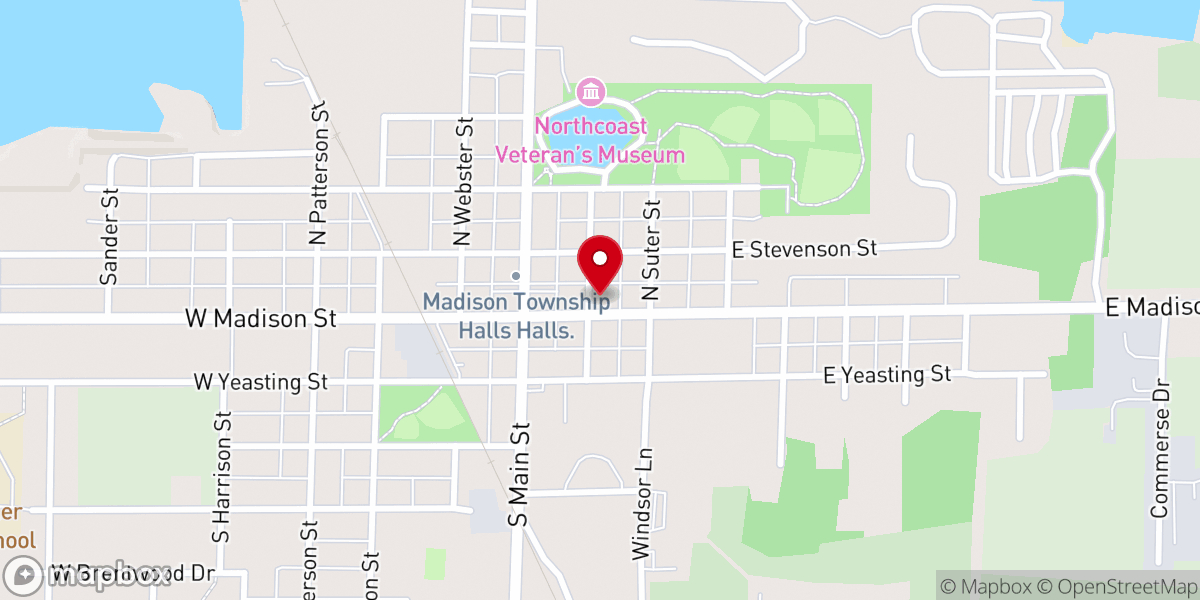 Map showing location of Gibsonburg Community Church Trinity Campus