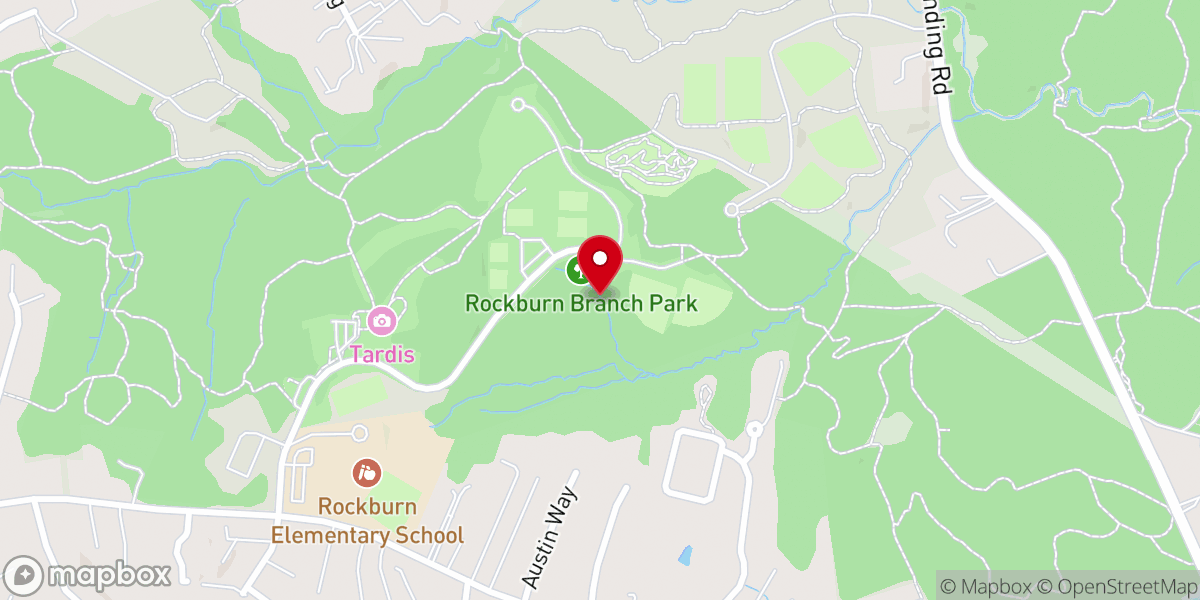 Map showing location of Rockburn Branch Park