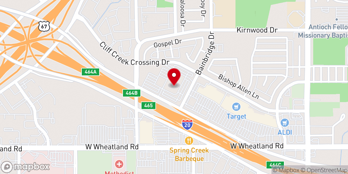 Map showing location of Full Gospel Holy Temple Inc