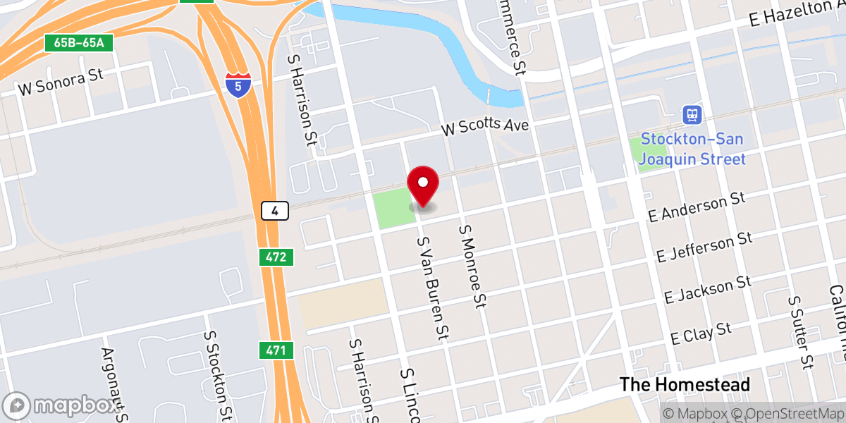Map showing location of Greater Faith Missionary Baptist Church