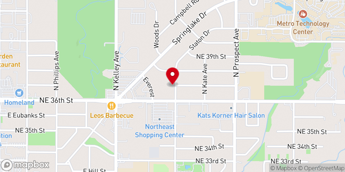 Map showing location of Mt Carmel Baptist Church