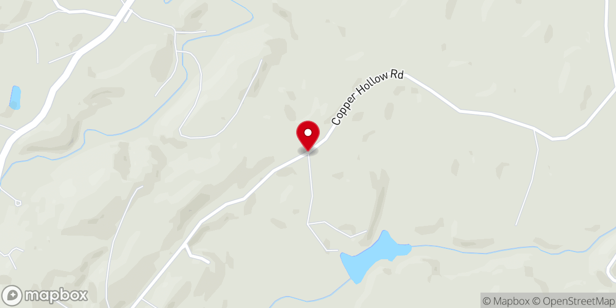 Map showing location of Smoky Mountain Christian Camp