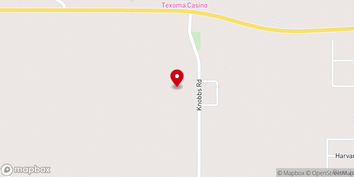 Map showing location of Lake Church of Texoma