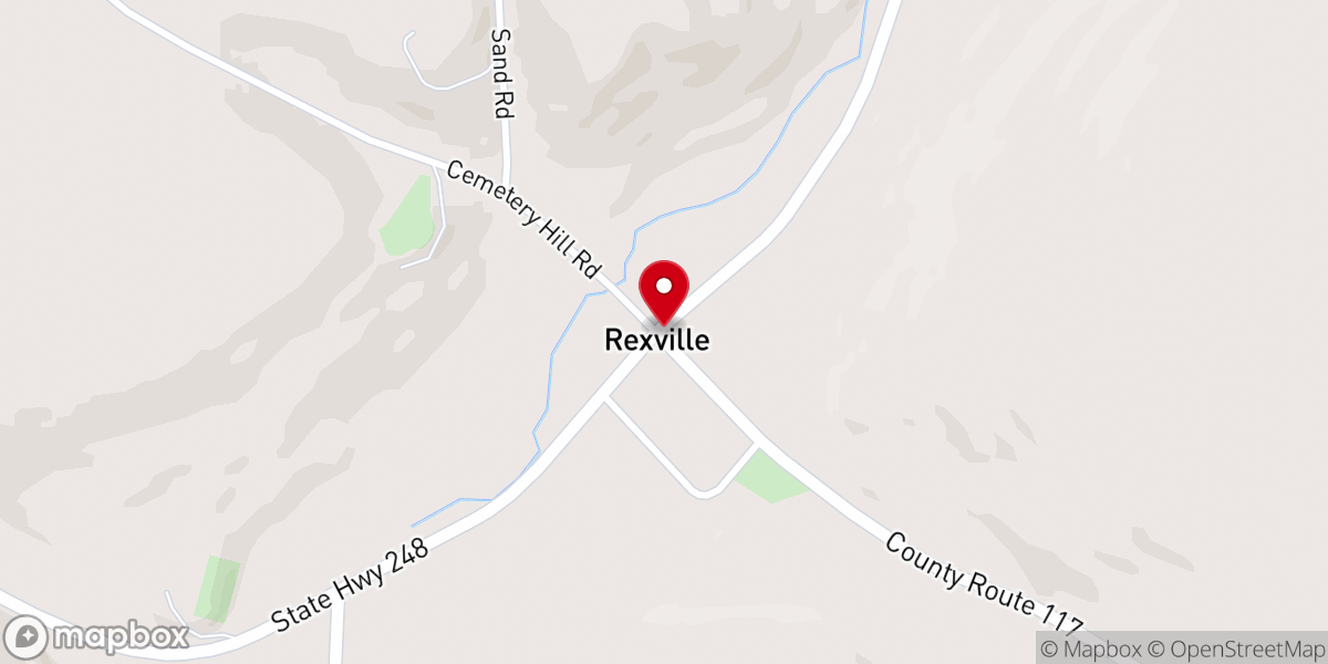 Map showing location of Rexville