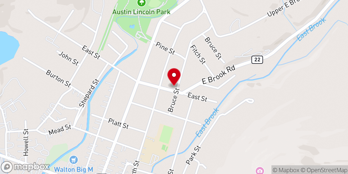 Map showing location of Reformed Presbyterian Church