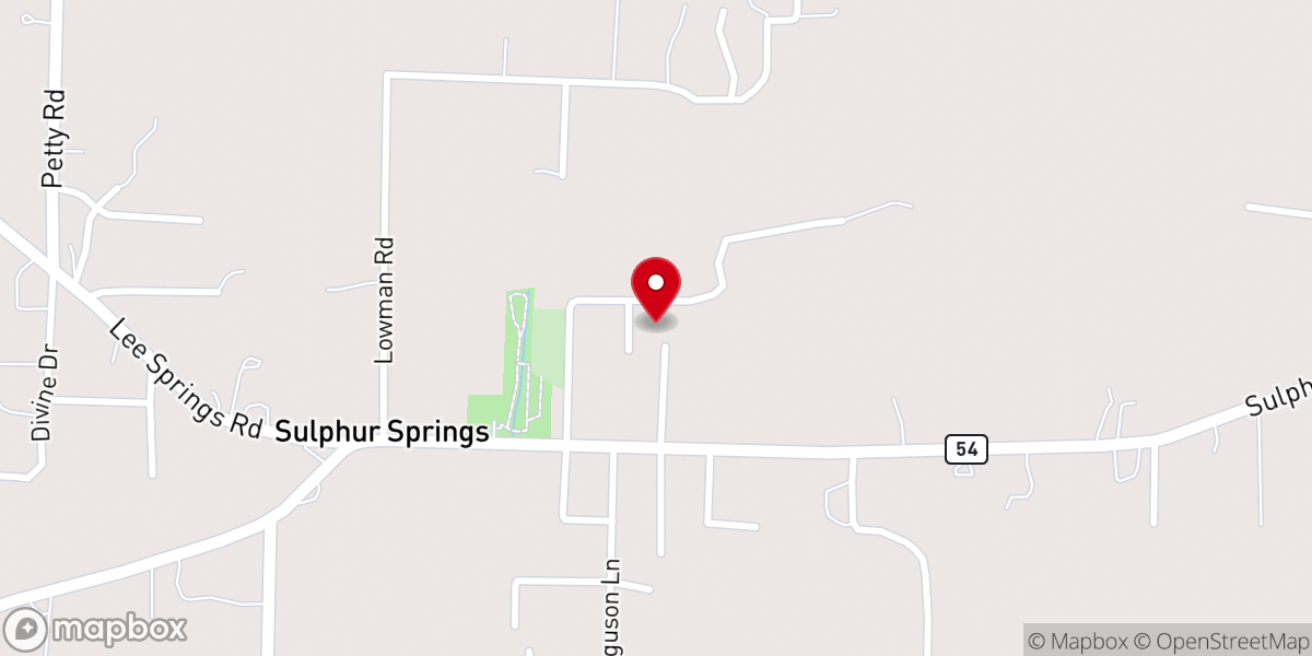 Map showing location of Restore Ministries
