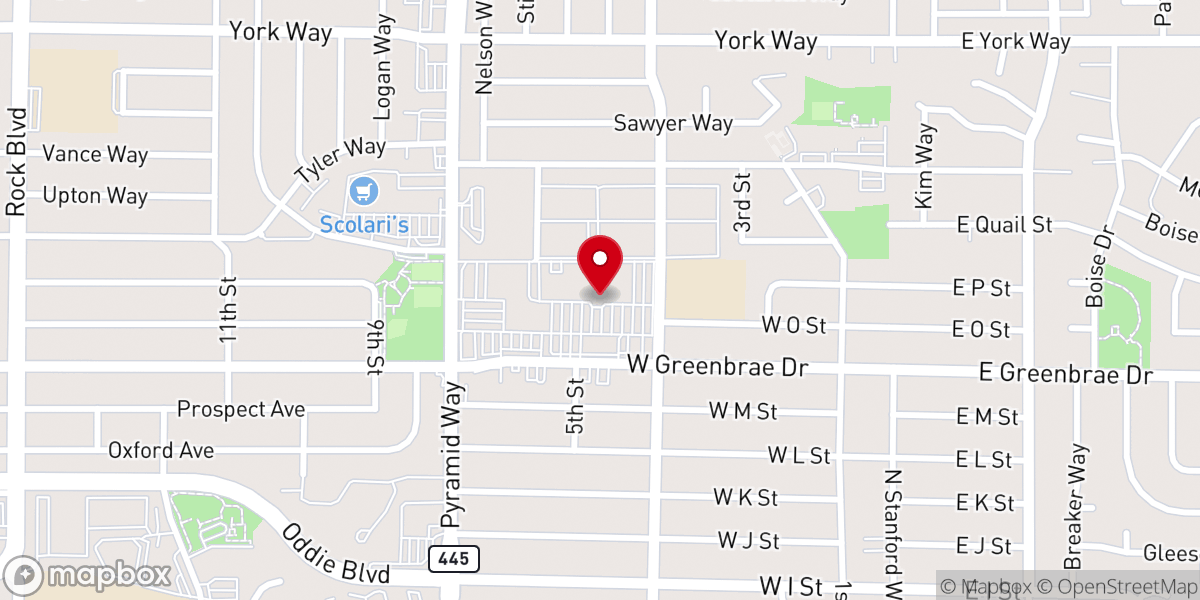 Map showing location of Sparks Christian Fellowship