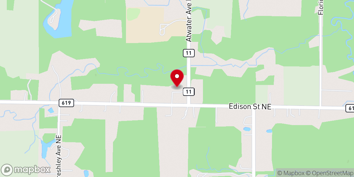 Map showing location of Grace Zion Methodist Episcopal Church