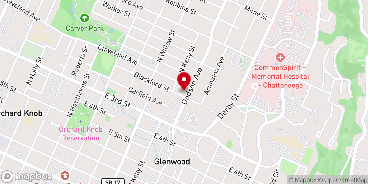 Map showing location of Stanley United Methodist Church