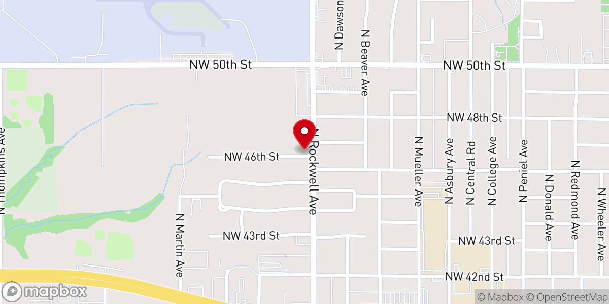 Map showing location of The Bridge Bethany Campus
