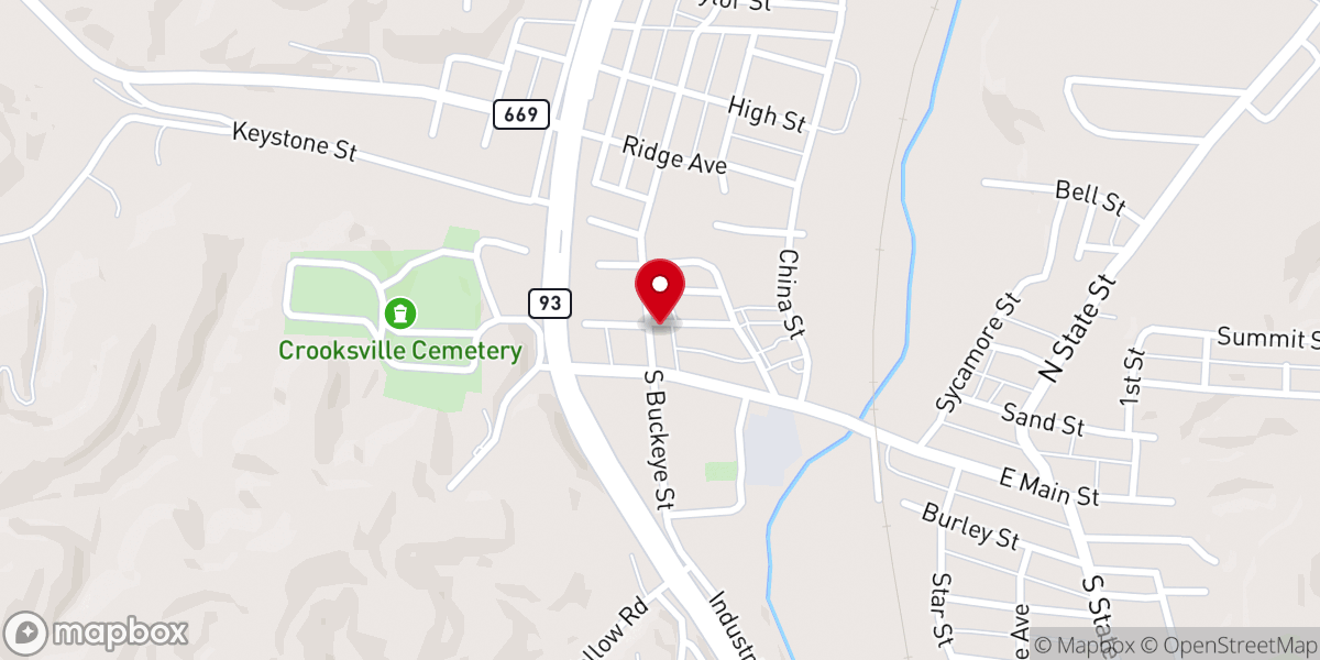 Map showing location of First Hope United Methodist Church