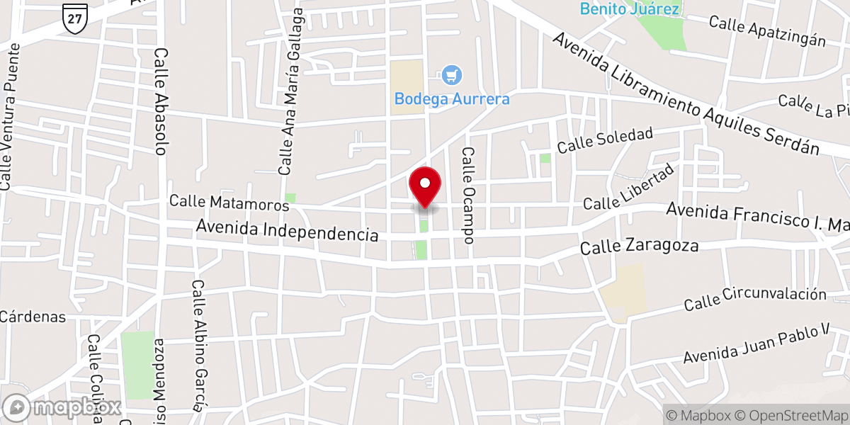 Map showing location of Santuario Diocesano Del Señor de la Salud
