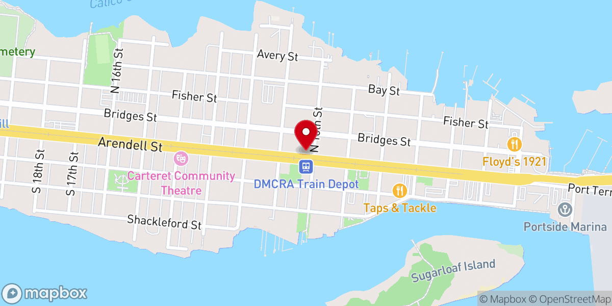 Map showing location of Sugarloaf Island Bakery