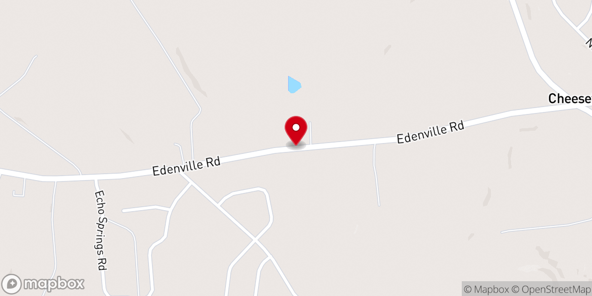 Map showing location of Strasburg Mennonite Church