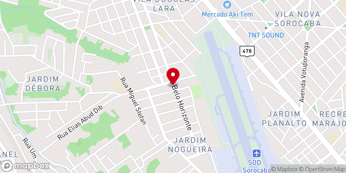 Map showing location of Igreja Pentecostal Deus E Amor