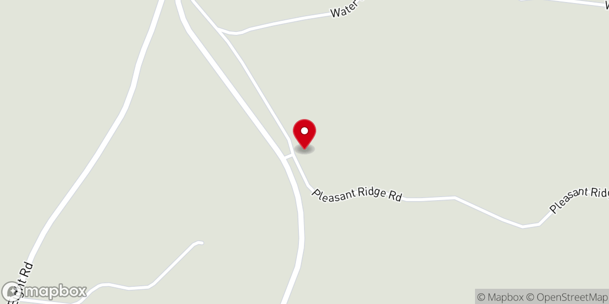 Map showing location of Pleasant Ridge Assembly of God