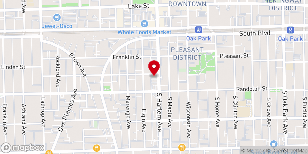 Map showing location of Forest Park Baptist Church