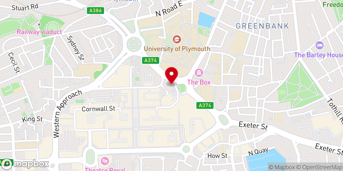Map showing location of Methodist Central Hall Car park