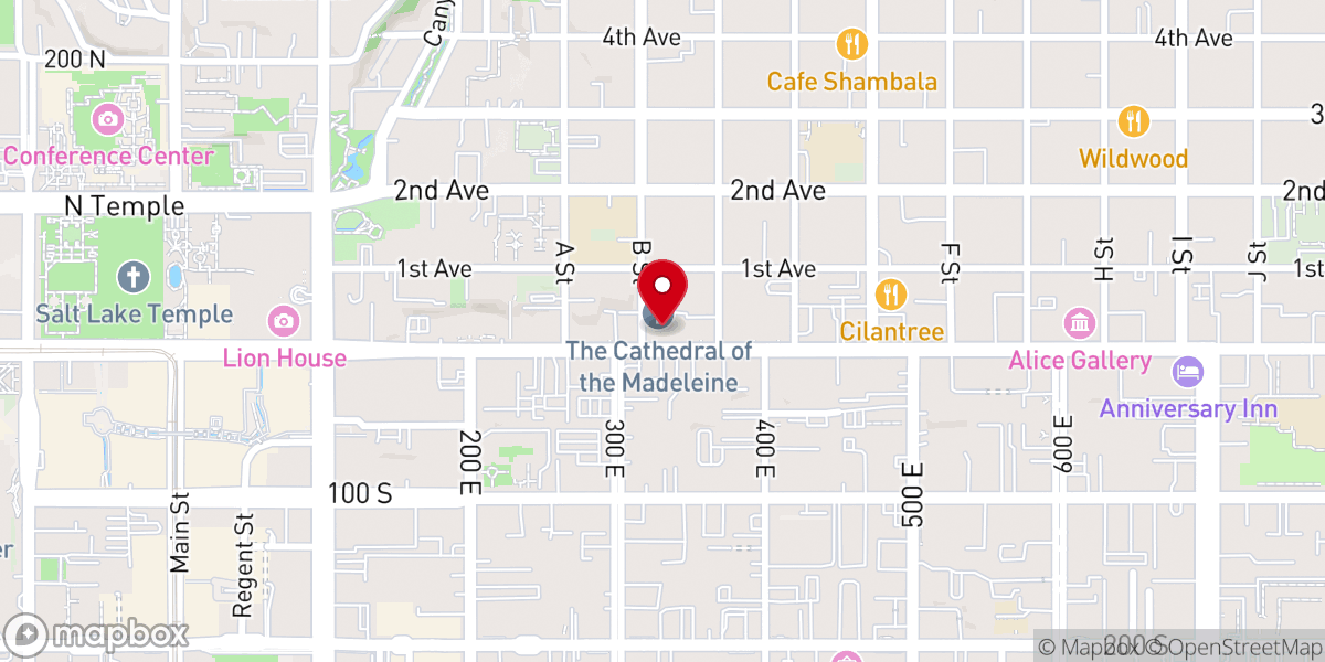 Map showing location of Knights of Columbus Council #602