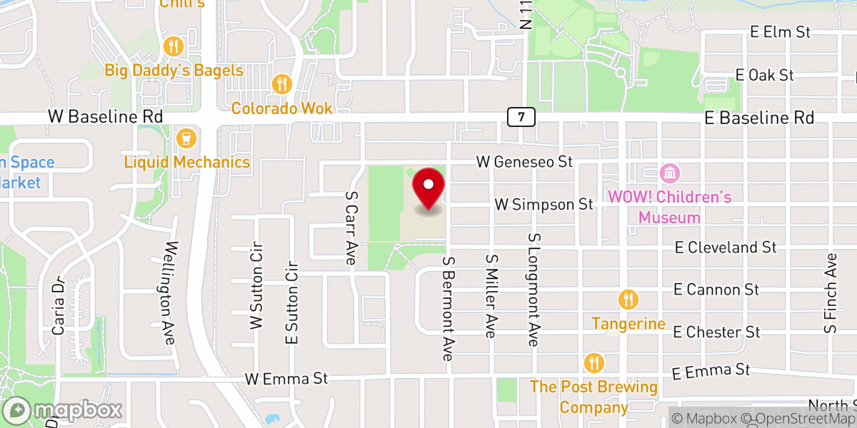 Map showing location of Bold Church