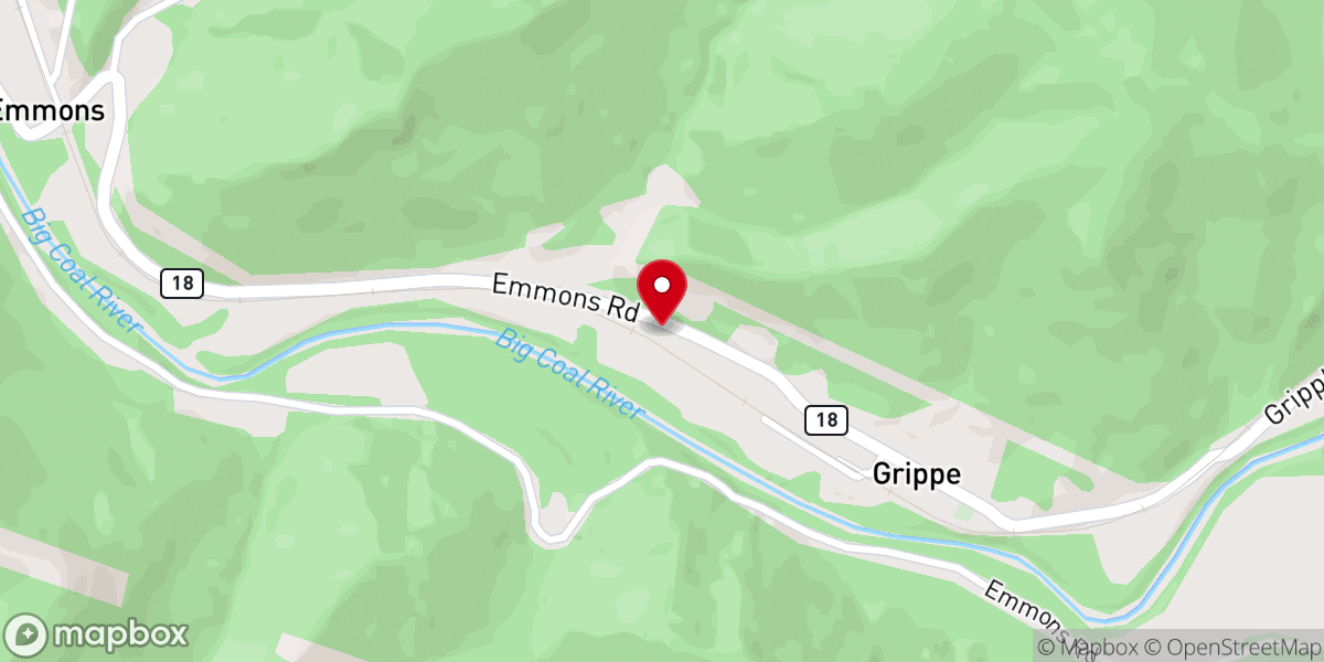 Map showing location of Emmons Church of God