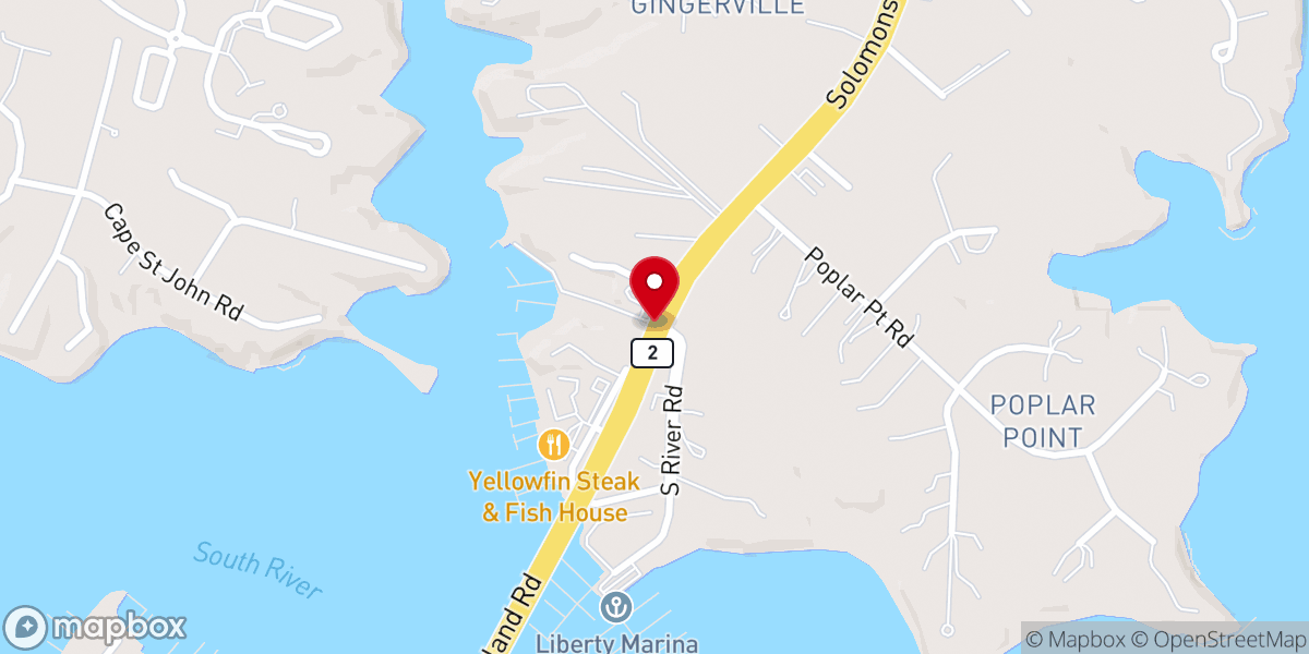 Map showing location of Edgewater United Methodist Church