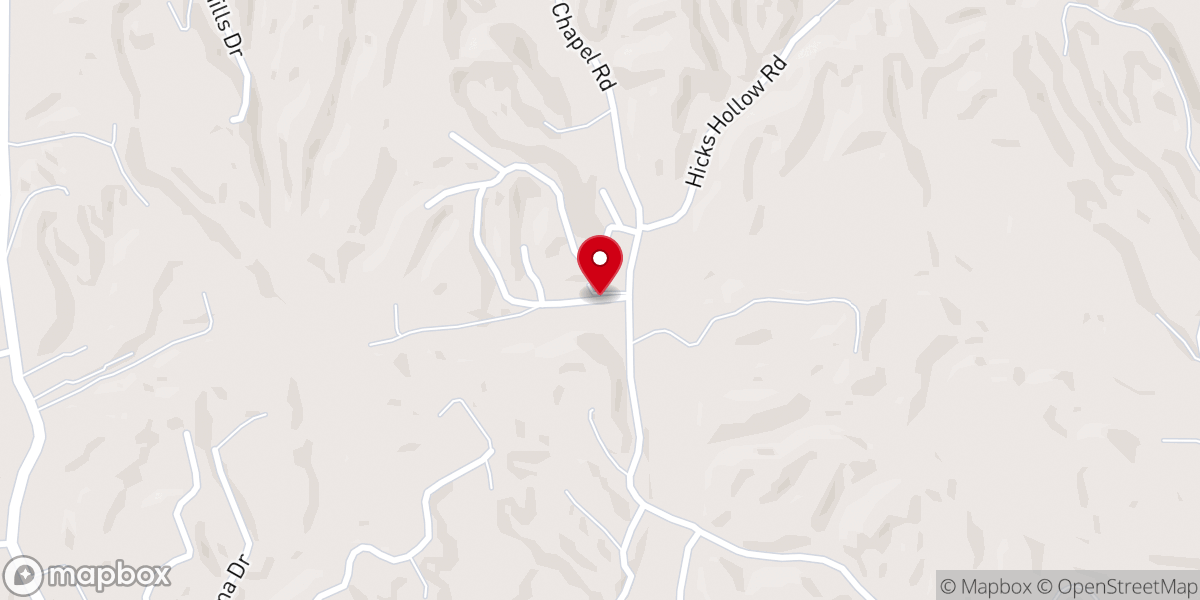 Map showing location of Bancroft Chapel
