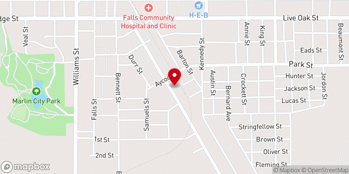 Map showing location of Providence Baptist Church