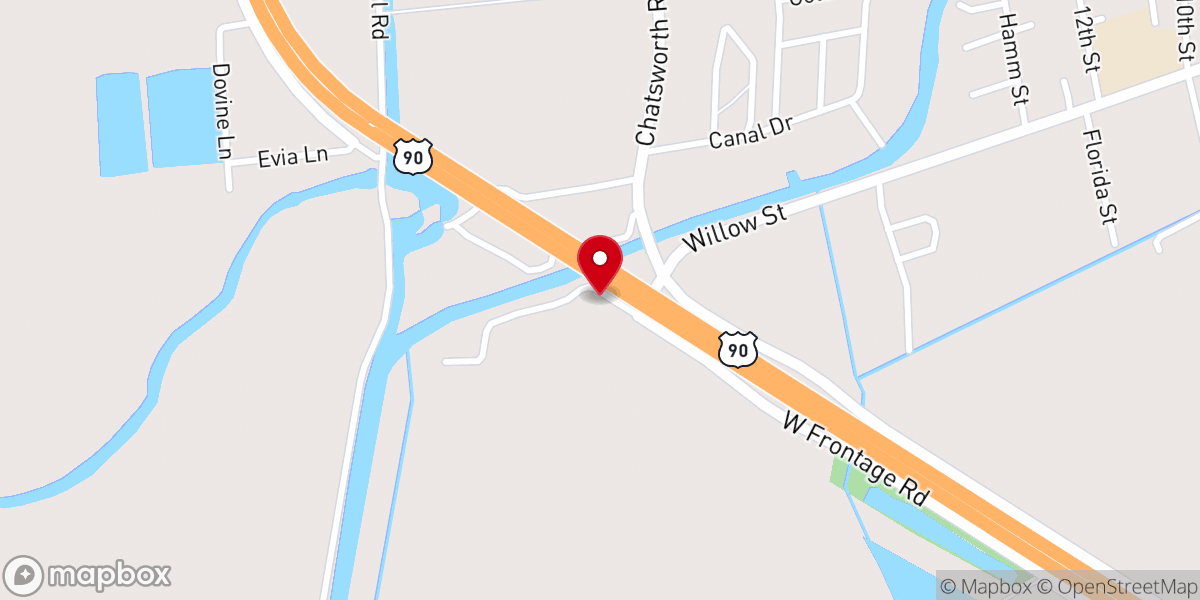 Map showing location of Fairfax Foster Bailey Boat Launch