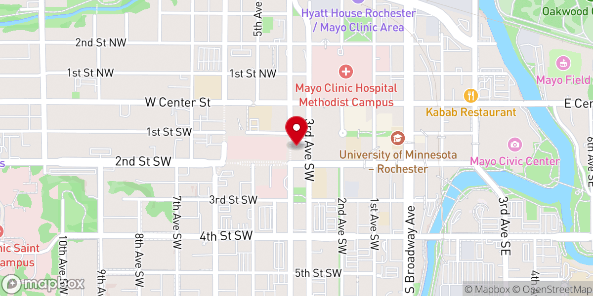 Map showing location of Calvary Episcopal Church