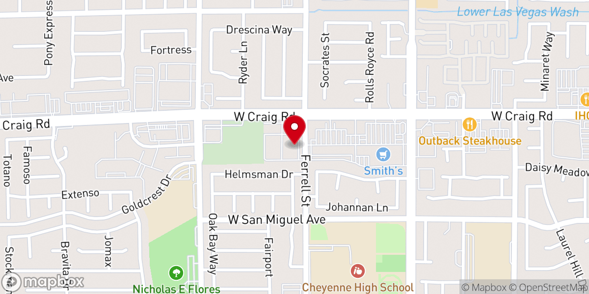 Map showing location of Turning Point Worship Center