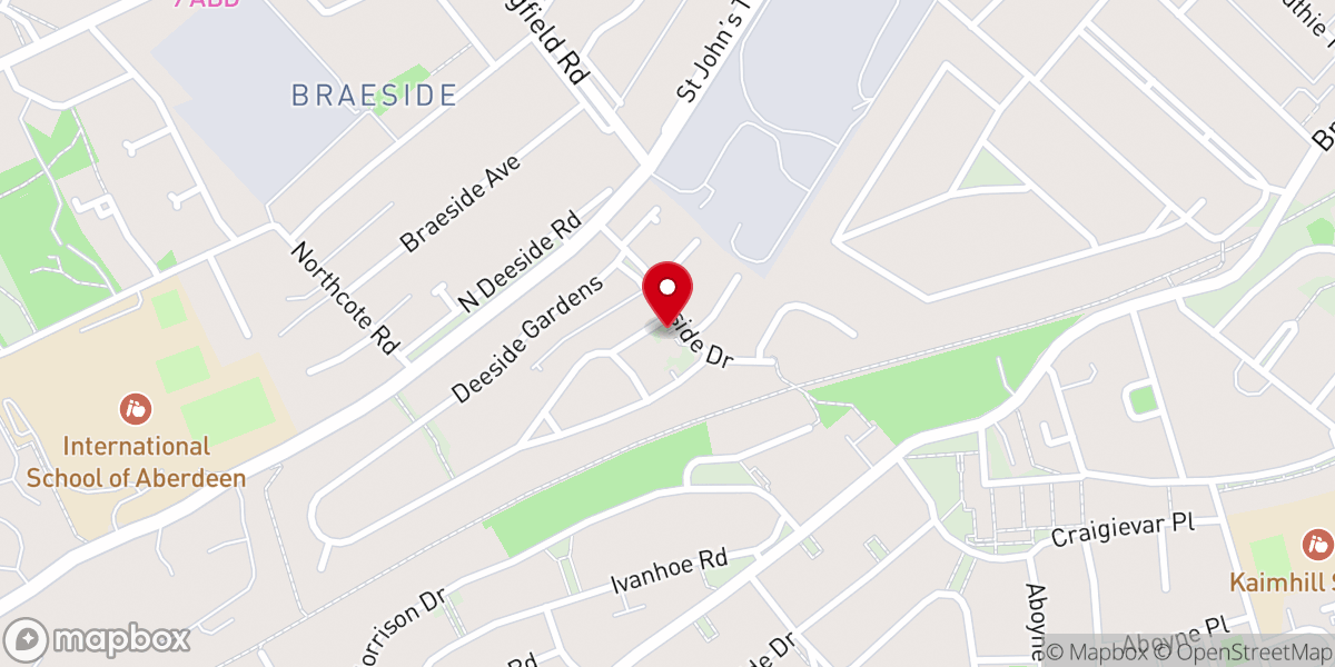 Map showing location of St. Francis of Assisi RC Church, Mannofield