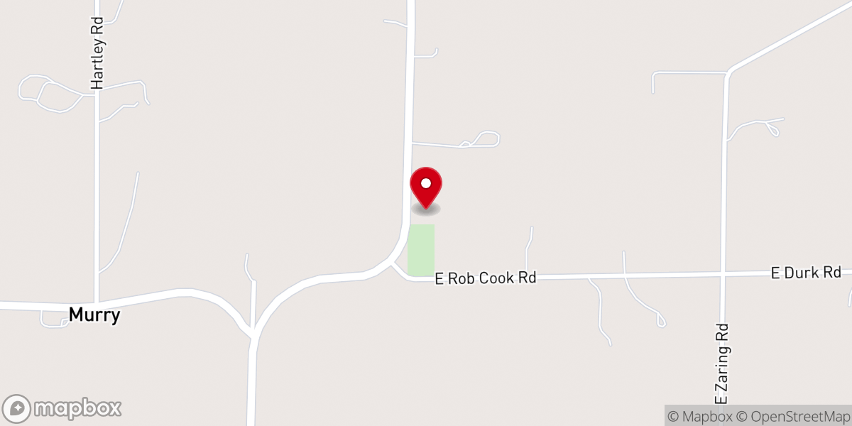 Map showing location of Grandview Baptist Church