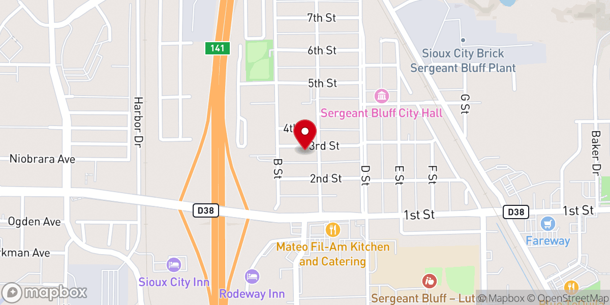 Map showing location of Old Church Apartments