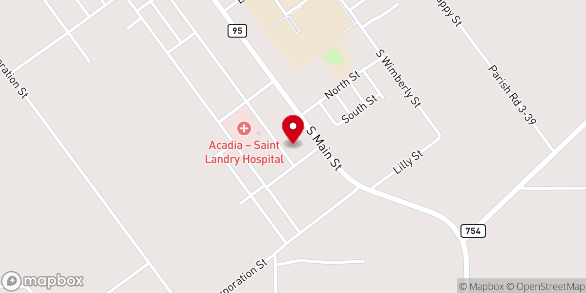 Map showing location of Rod's Thrifty Mart