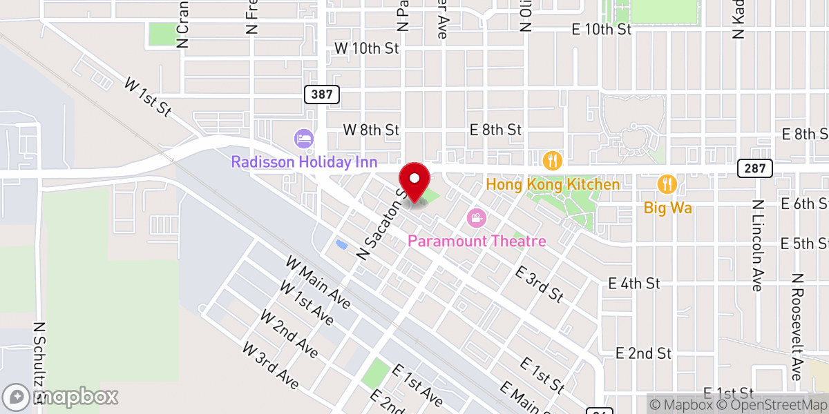 Map showing location of Covenant Church
