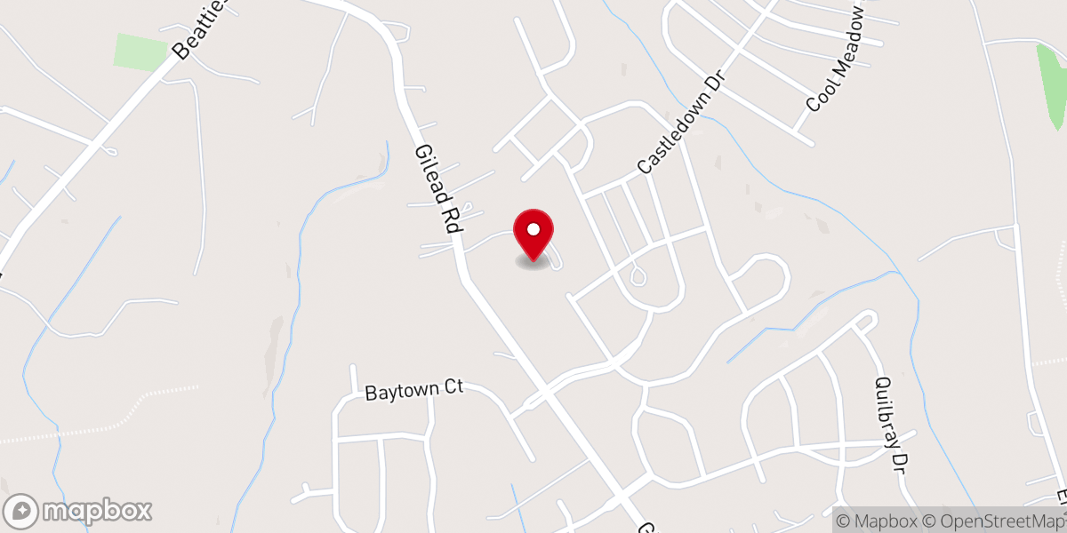 Map showing location of Meadowlake Church