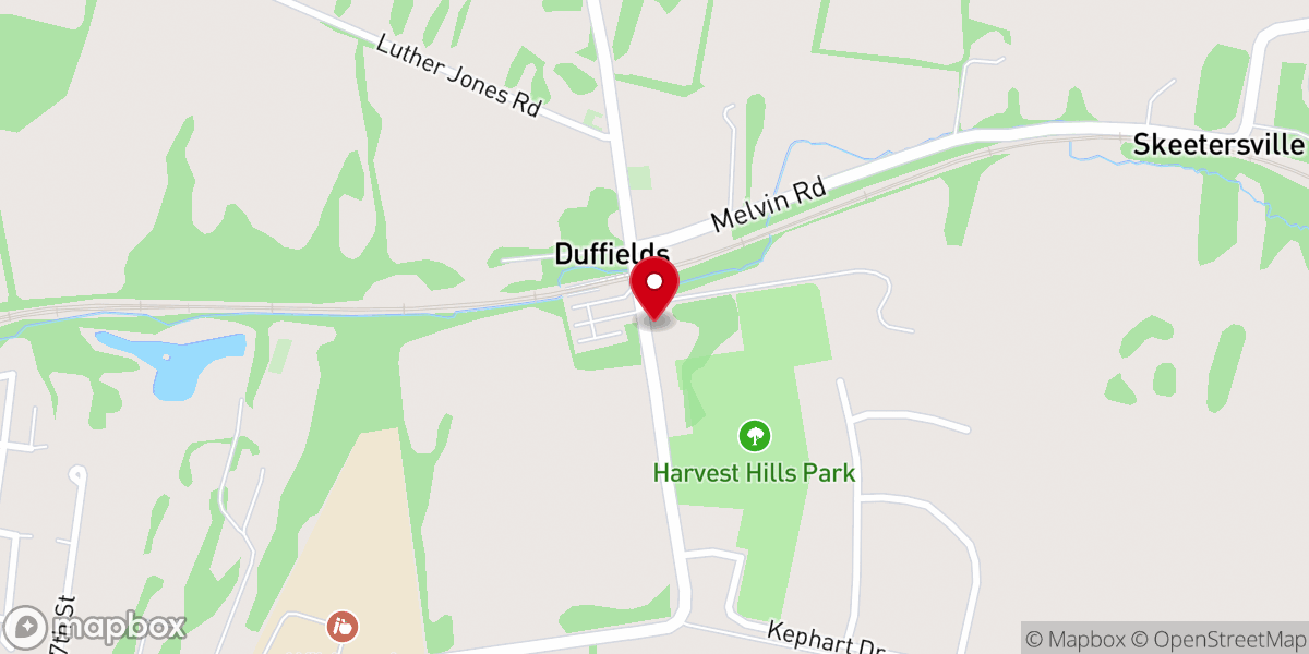 Map showing location of Mount Zion African Methodist Church