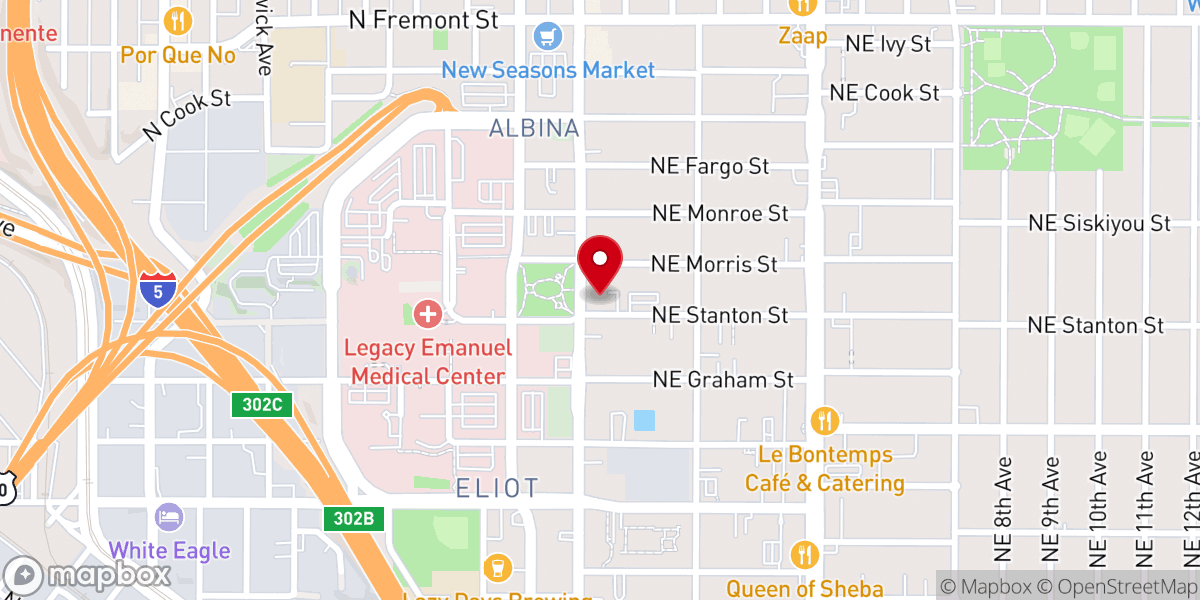 Map showing location of Immaculate Heart Catholic Church